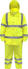 JORESTECH High Visibility Safety Rain Set - Packable Waterproof