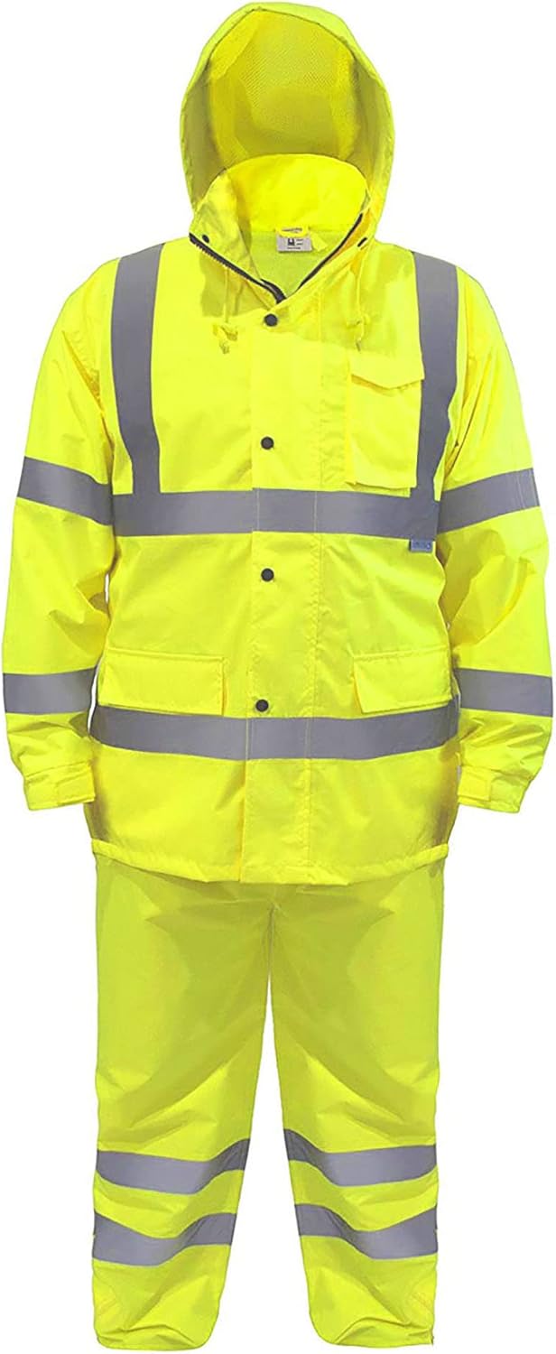 JORESTECH Safety Rain Set: High Visibility Jacket and Pants