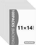 Somime 100 Pack Backing Boards 11x14 Uncut - Acid-Free Backers