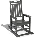 LOUNZY All-Weather Grey Rocking Chair