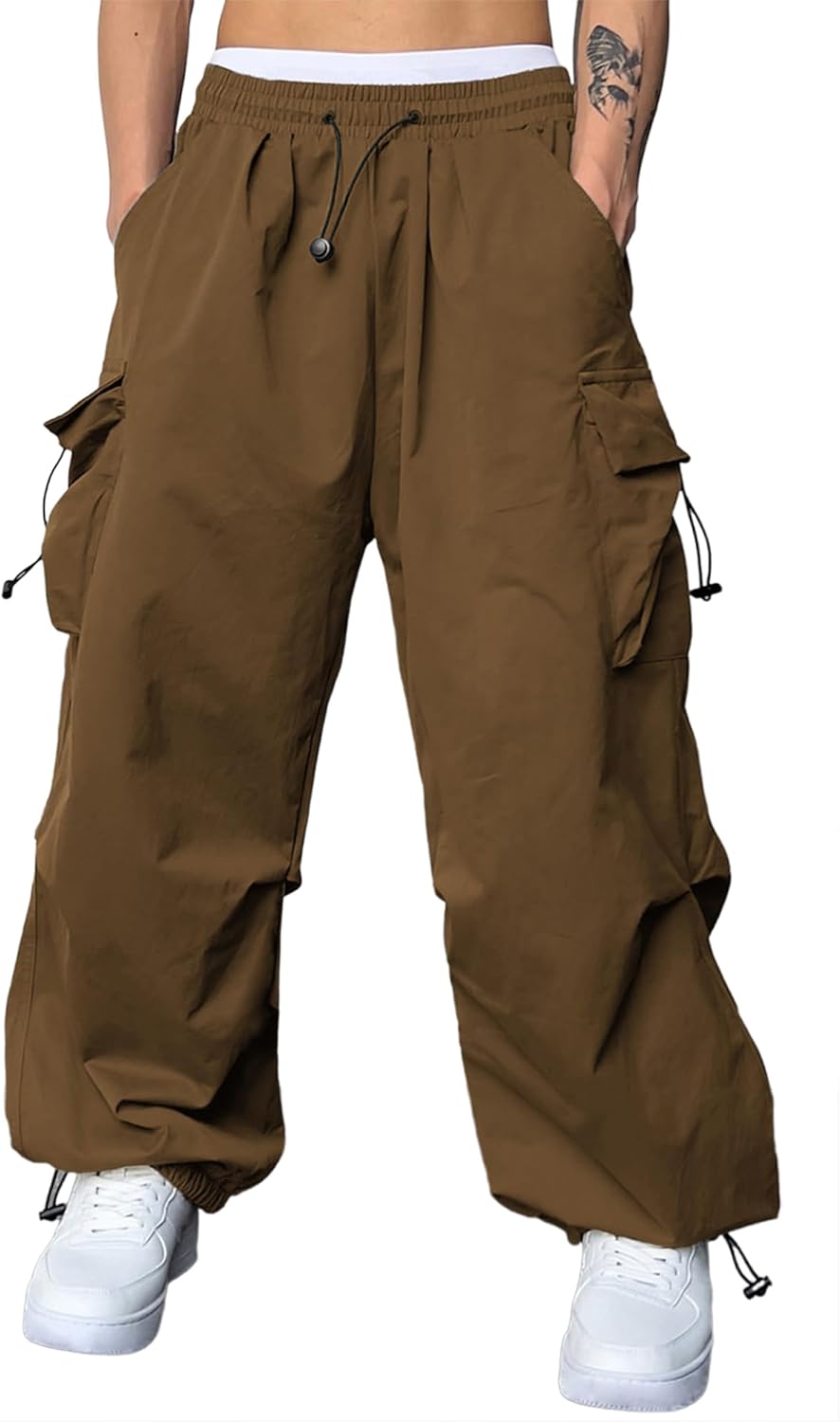 JMIERR Men's Baggy Cargo Pants for Trendy Streetwear Style