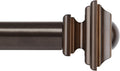 KAMANINA Bronze Curtain Rods for Windows 72 to 144 Inch Long