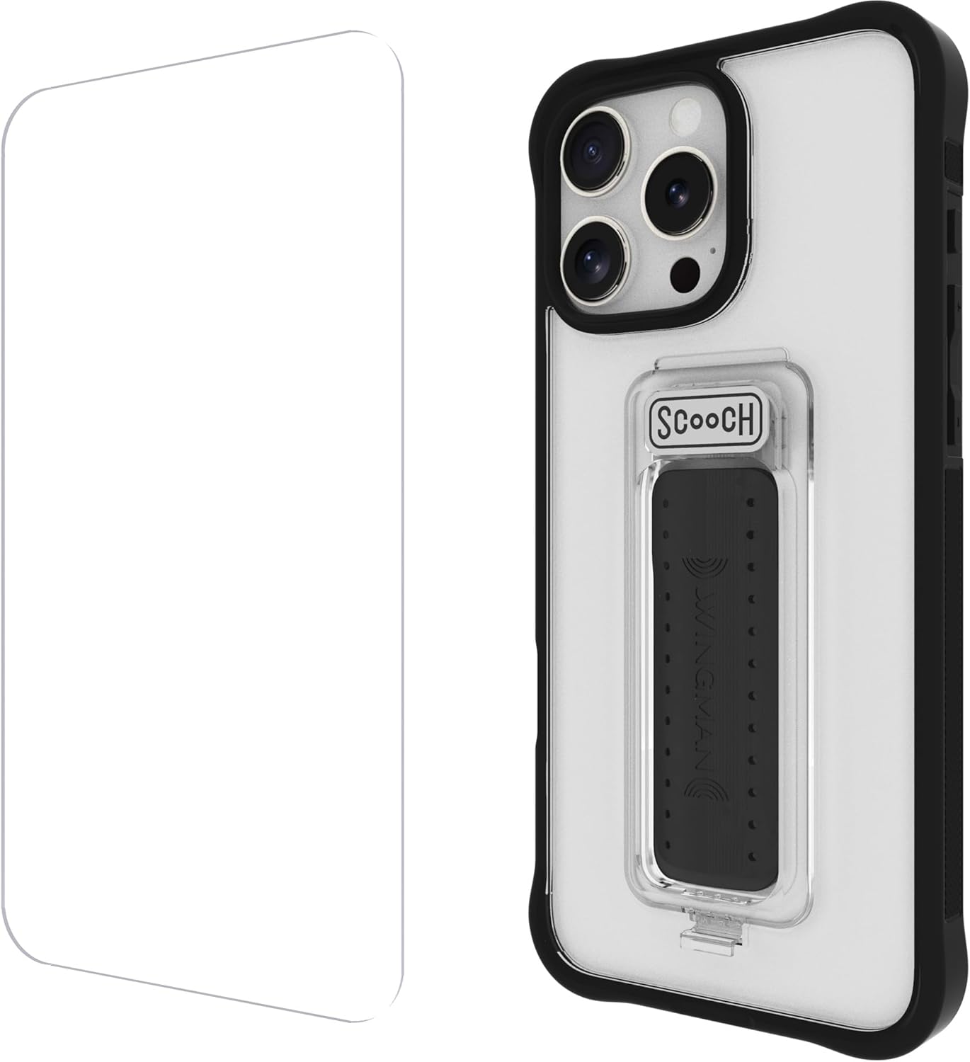 Scooch iPhone 16 Pro Max Case with Stand and Military Protection