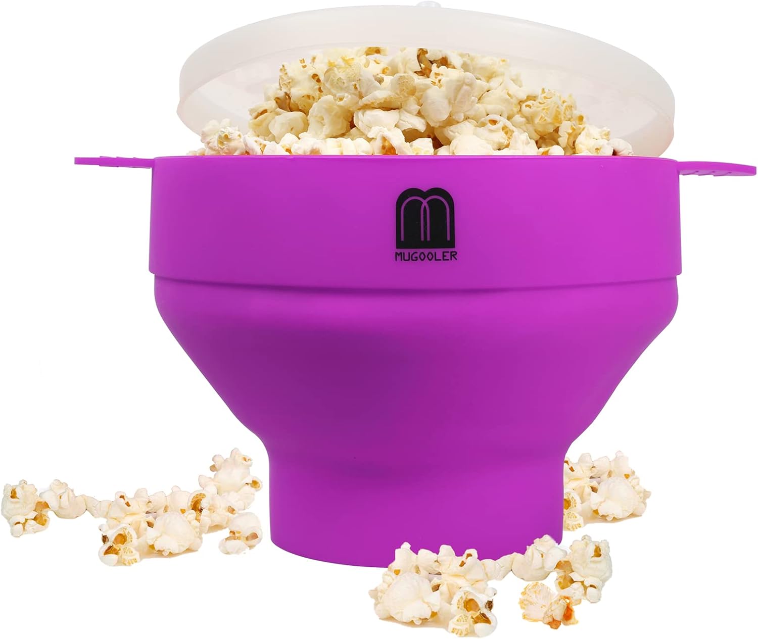 MMUGOOLER Purple Microwave Popcorn Maker