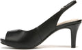 LifeStride Womens TellerPump - Comfortable Mid Heel Peep-Toe Pump