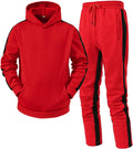 Mens 2 Piece Outfits Set Leisure Splice Zipper Sweater Pants Sports