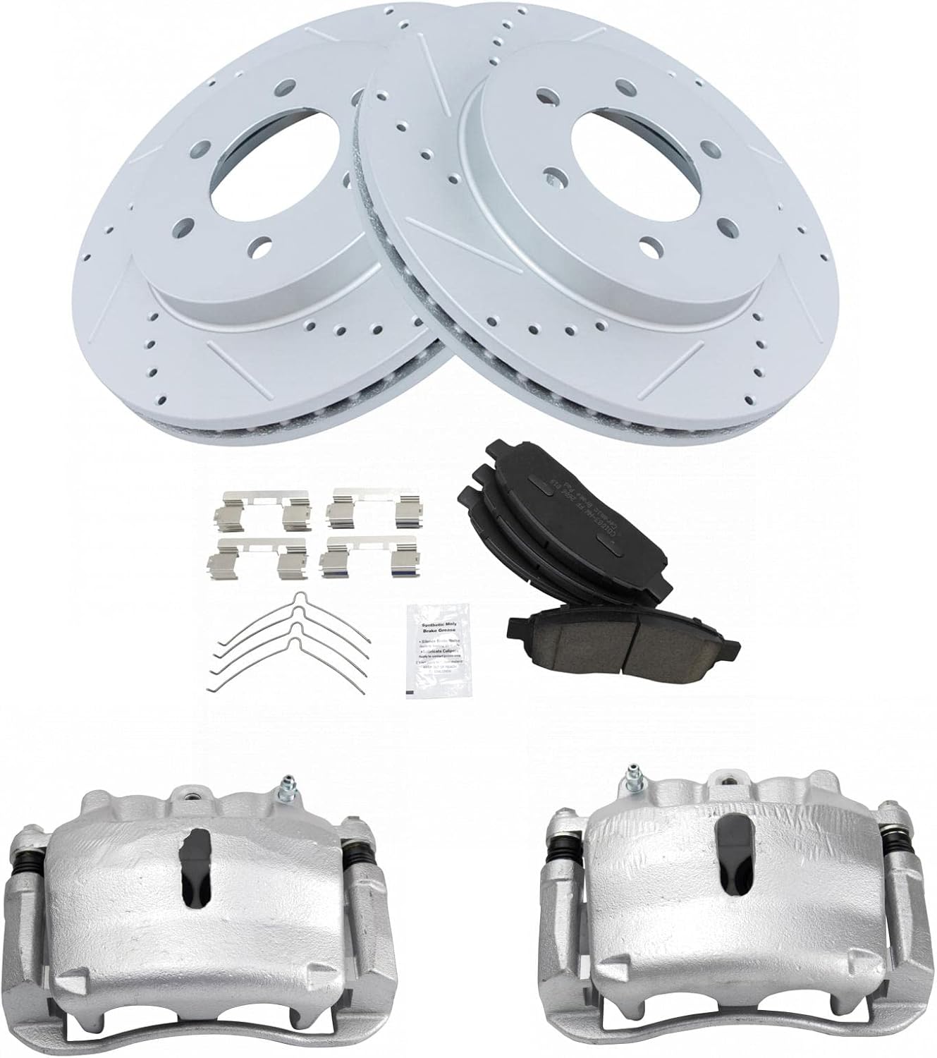 TRQ Front Performance Brake Pad & Rotor Kit for 2004 Ford F-150