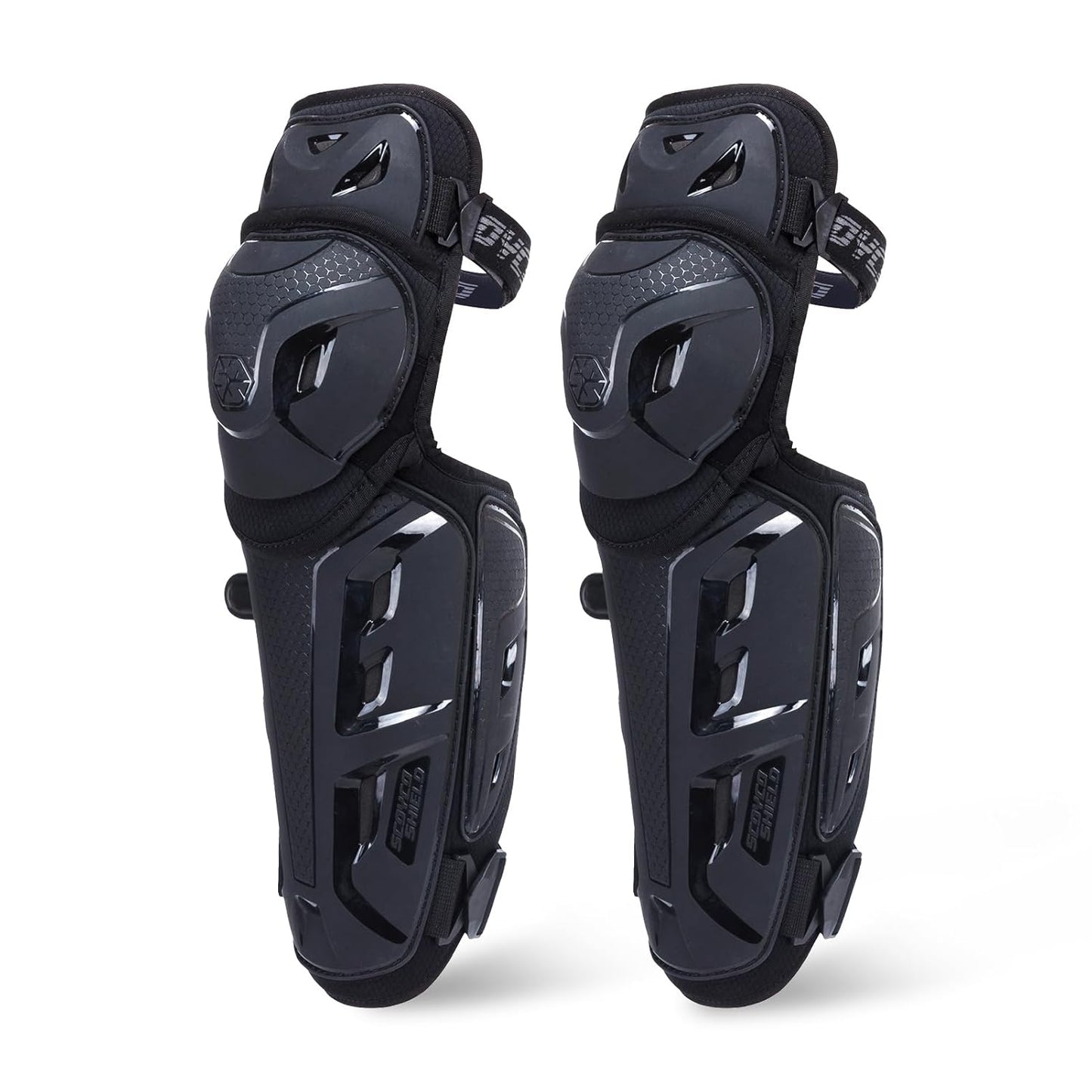 Scoyco Motorcycle Knee Shin Guards - CE Level 1 Protective Gear