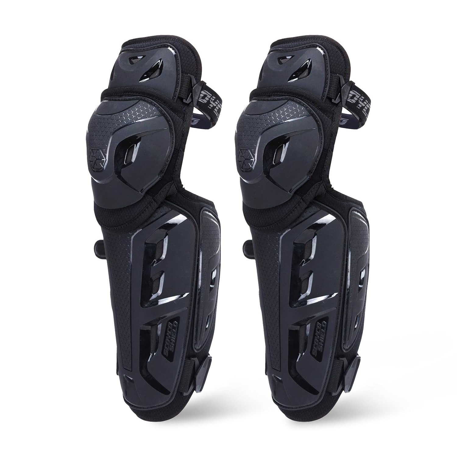 Scoyco Motorcycle Knee Shin Guards - CE Level 1 Protective Gear