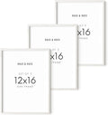 Set of 3 12x16 White Frames for Stylish Home Decor
