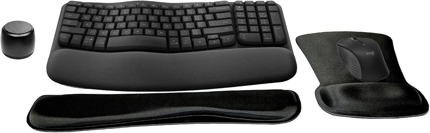 Logitech MK670 Comfort Wave Wireless Keyboard & Mouse Bundle