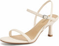 Strappy High Heels for Women - Elegant Round Open Toe Sandals