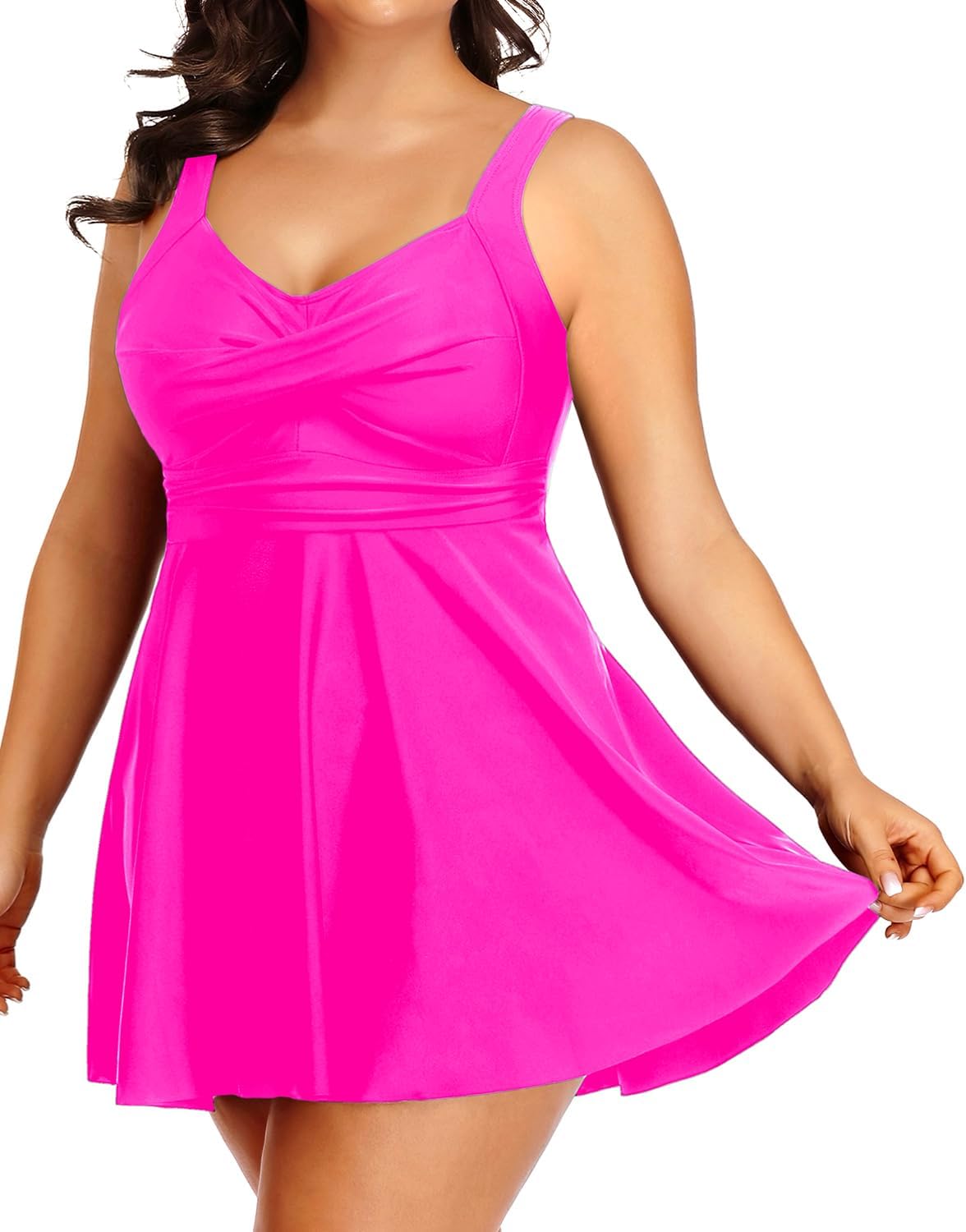 Tempt Me Women's Plus Size Swim Dress for Ultimate Comfort