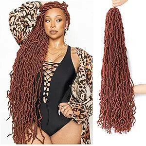 30 Inch Soft Locs Crochet Hair - 4 Packs of Faux Locs