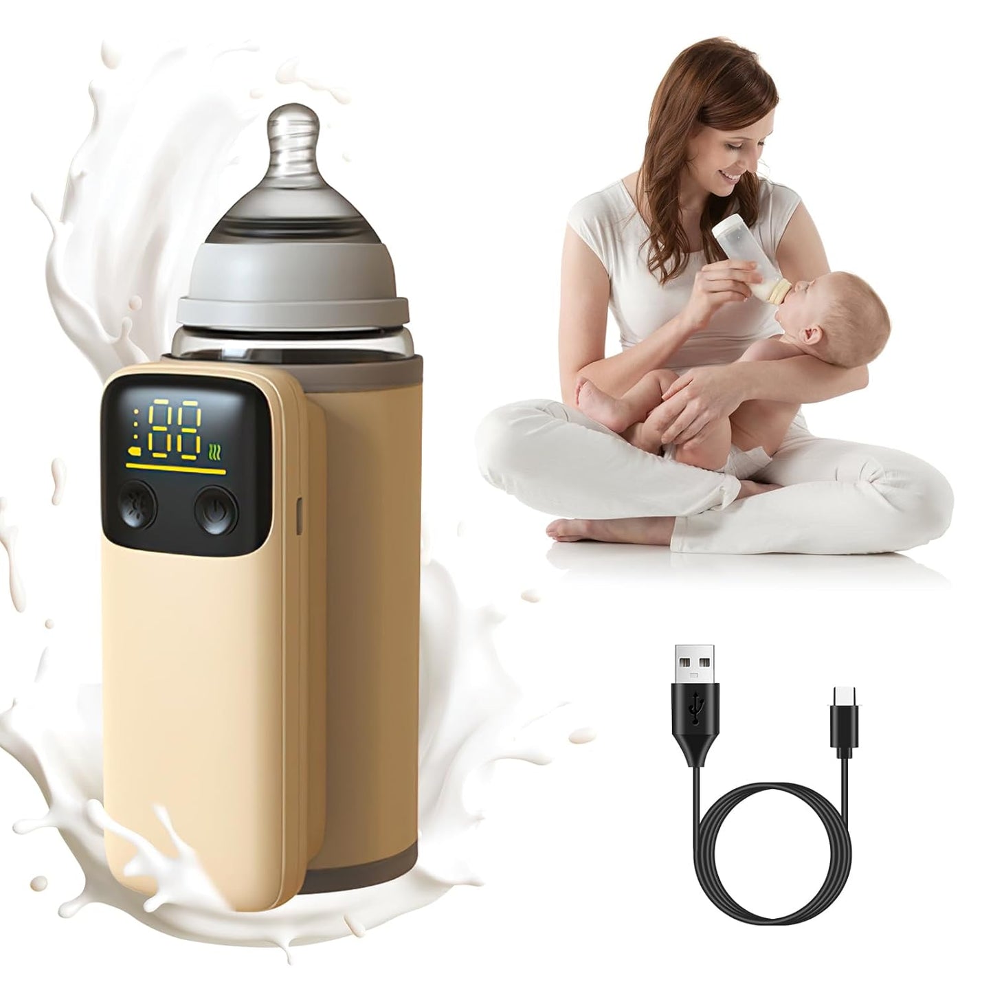 Fast Charge Travel Bottle Warmer - 6 Heat Settings