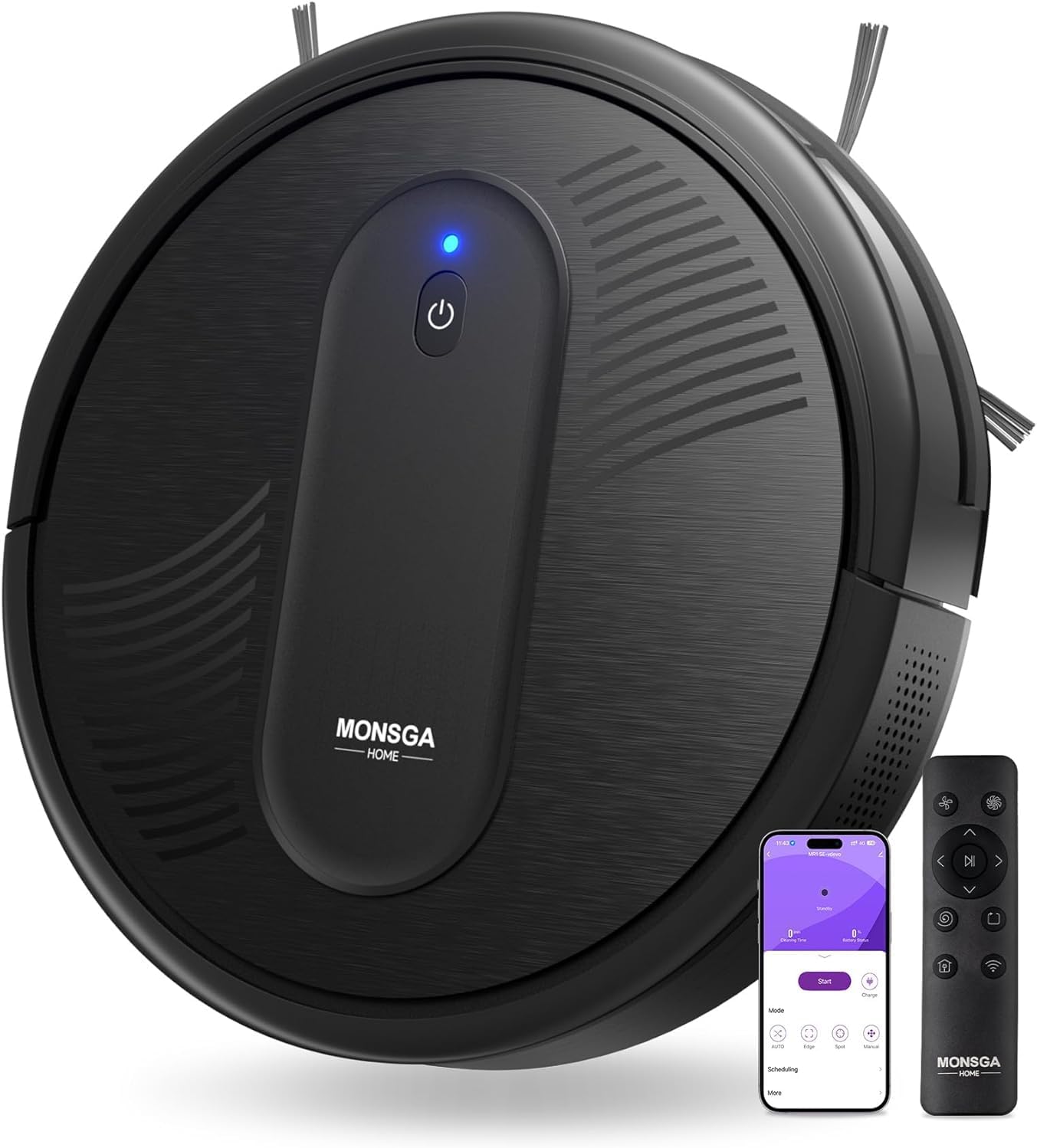 MONSGA Robot Vacuum Cleaner with 3000Pa Suction Power