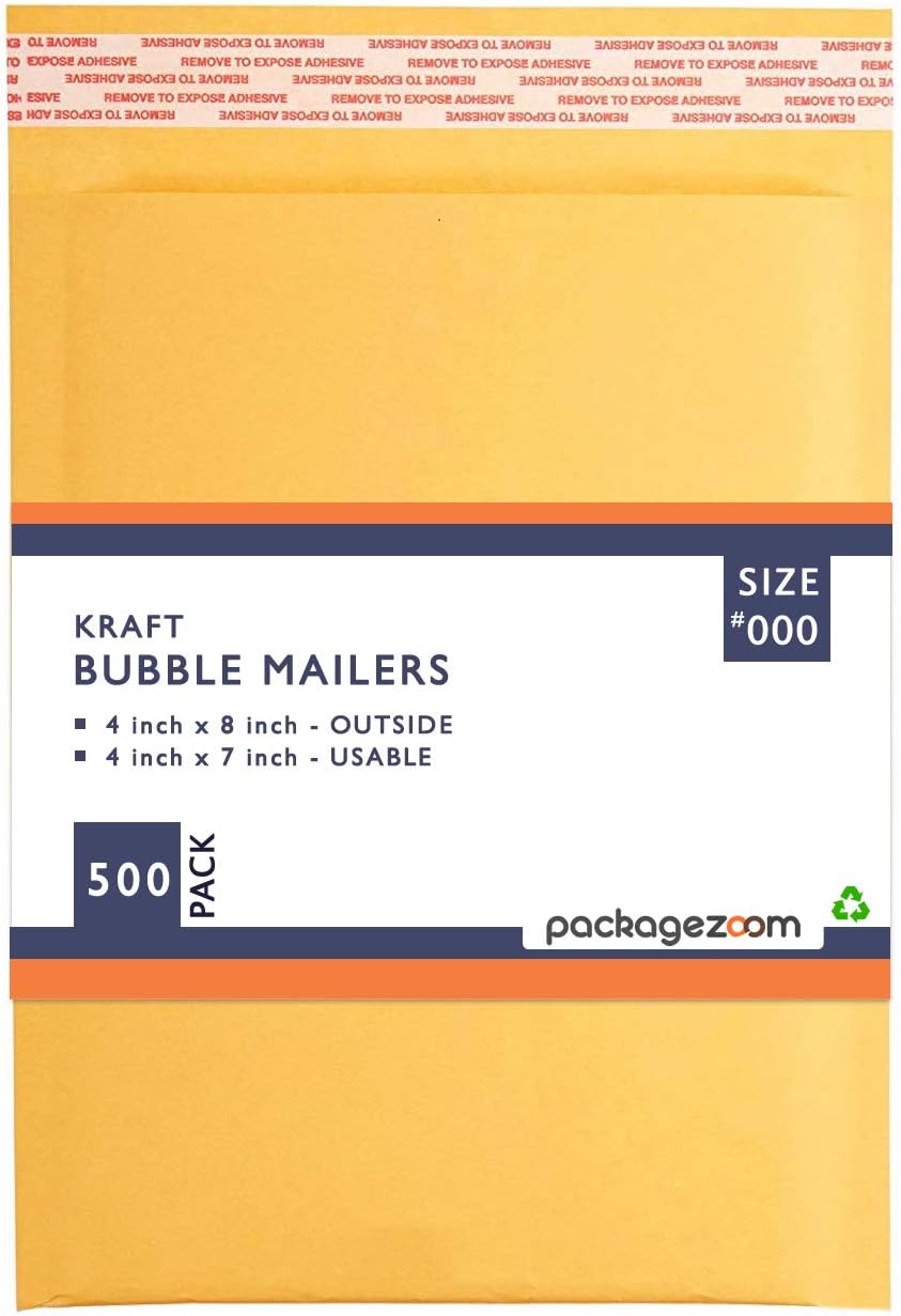 4x8 Padded Envelopes Kraft Bubble Mailers for Safe Shipping