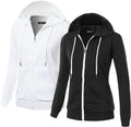 GIVON Basic Lightweight Zip Up Hoodie for Women - Thin, Packable