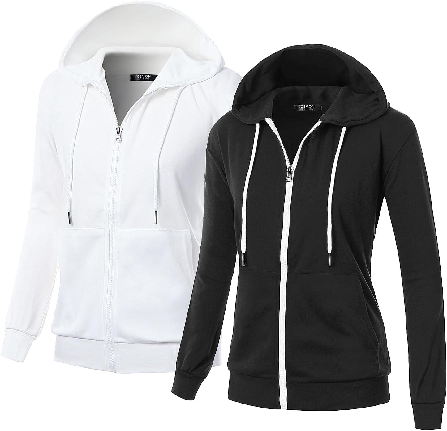 GIVON Lightweight Zip Up Hoodie for Women - Perfect for All Occasions