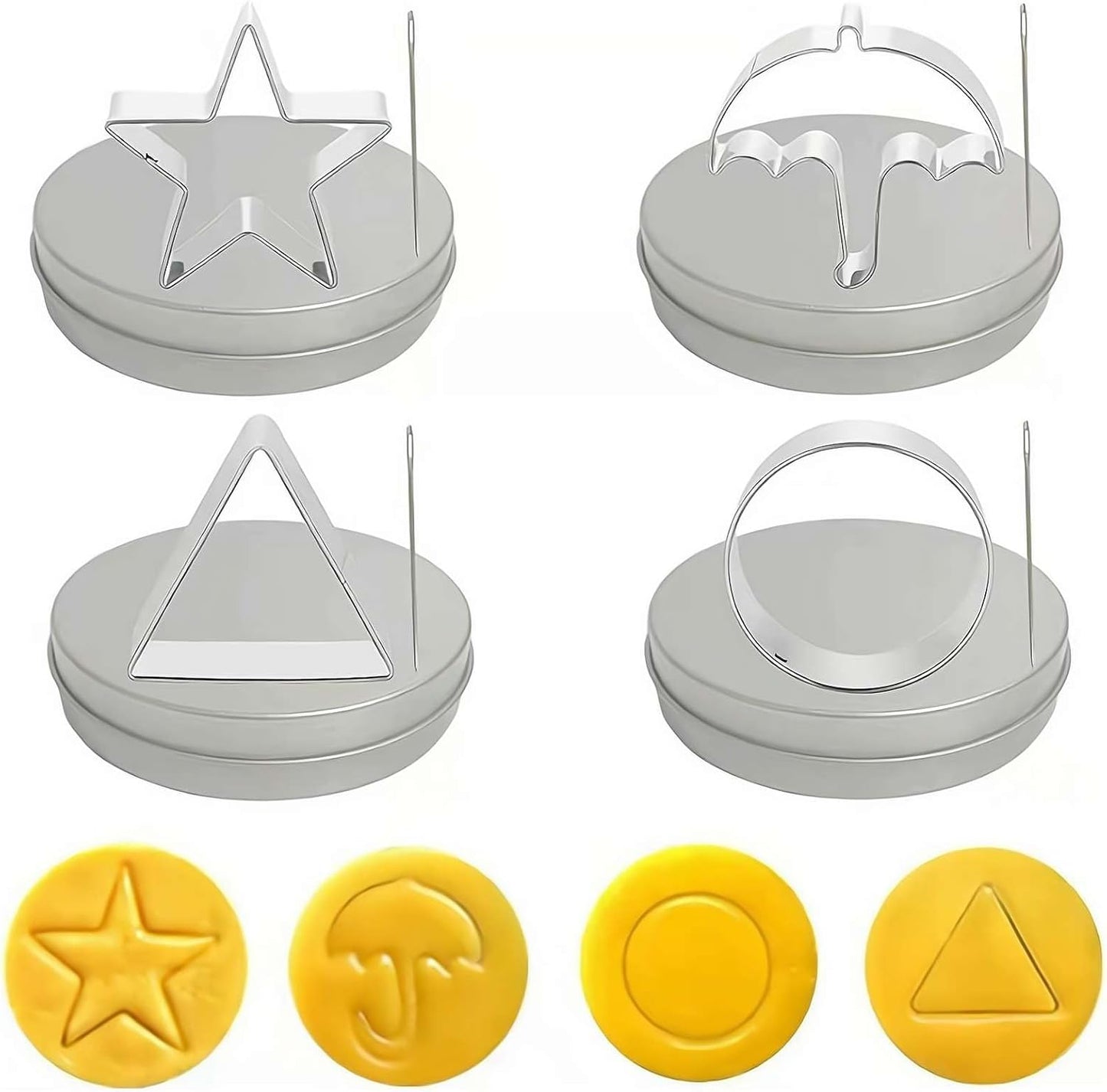 Cute Umbrella Stainless Steel Cookie Cutter Set