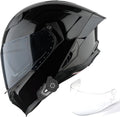 1Storm Motorcycle Full Face Helmet KT828 - Dual Visor Bluetooth Bundle