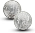 Antique 1901 S Morgan Silver Dollar Coins - Vintage Reproduction Set