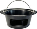Kamado Ash Can for Large Big Green Egg - Carbon Steel Ash Pot