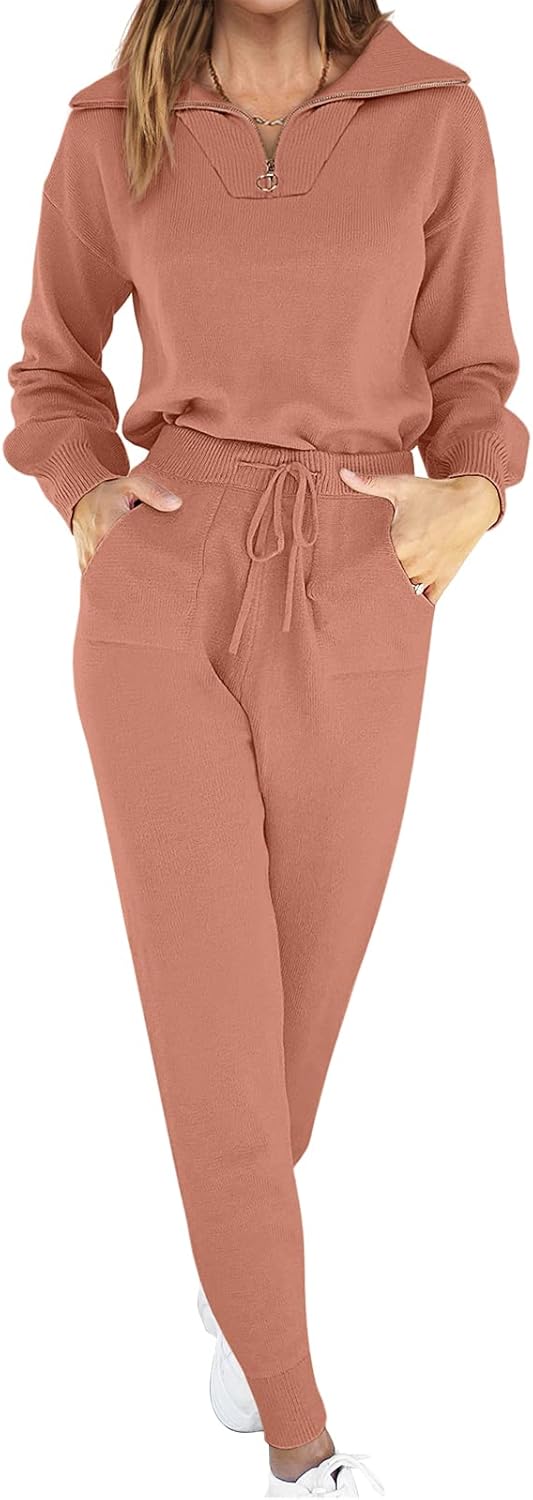 ANRABESS Women's Two Piece Outfits for Cozy Travel and Lounge