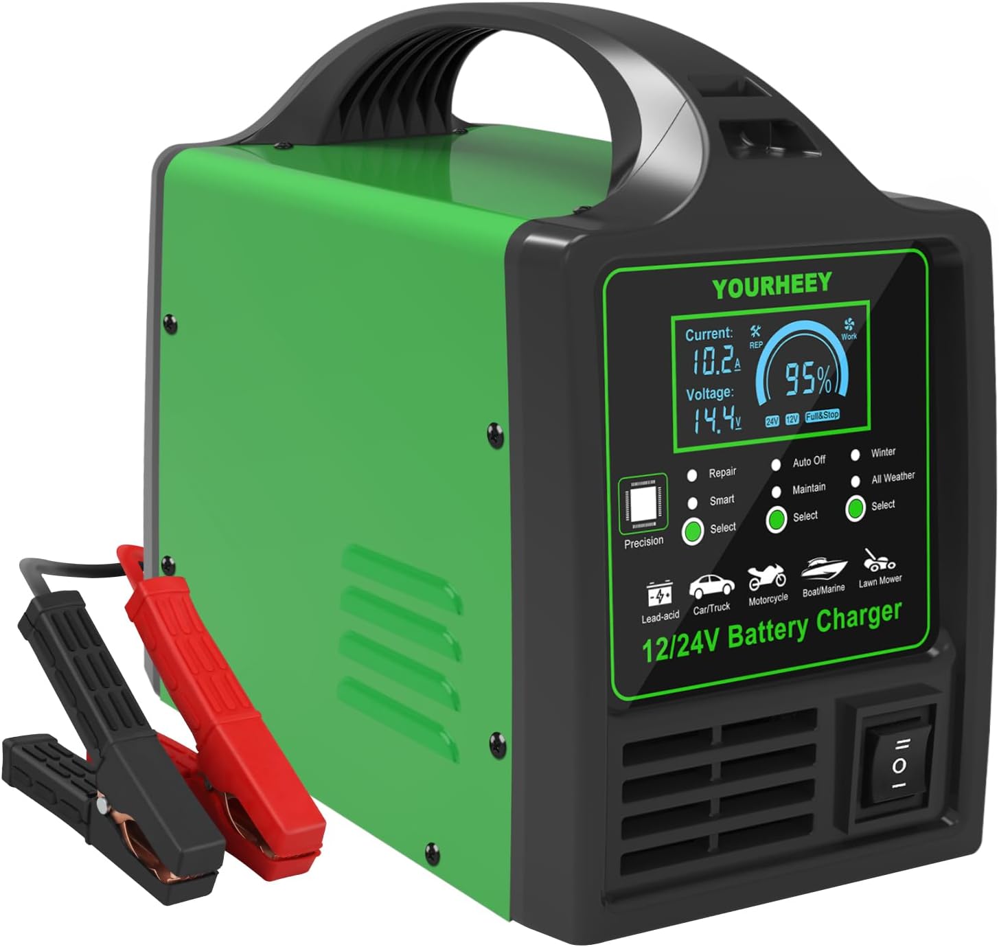 Smart 15A Car Battery Charger - Auto Shut Offs & Repair