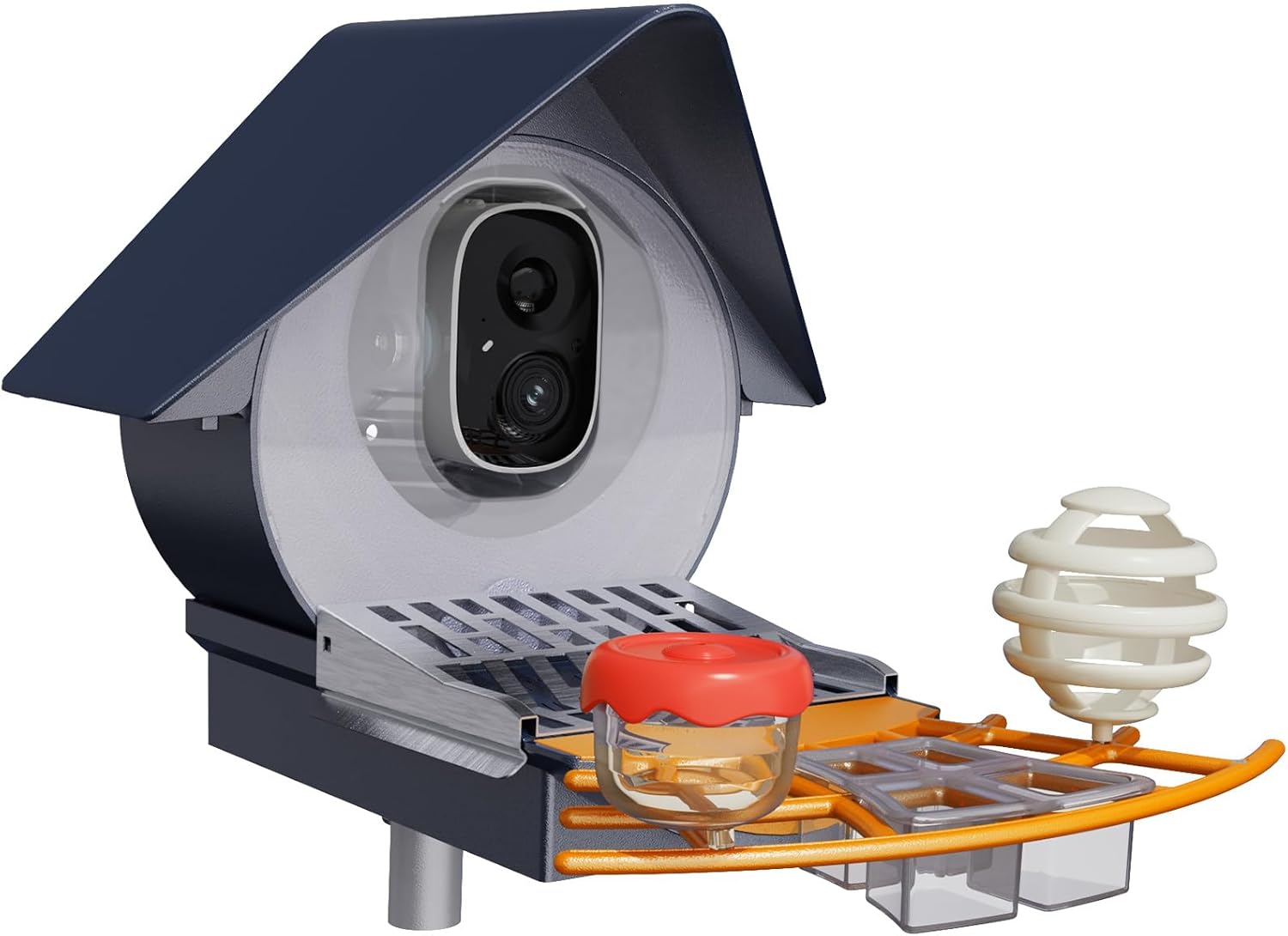 Smart Camera Bird Feeder with Solar Panel for Bird Watching