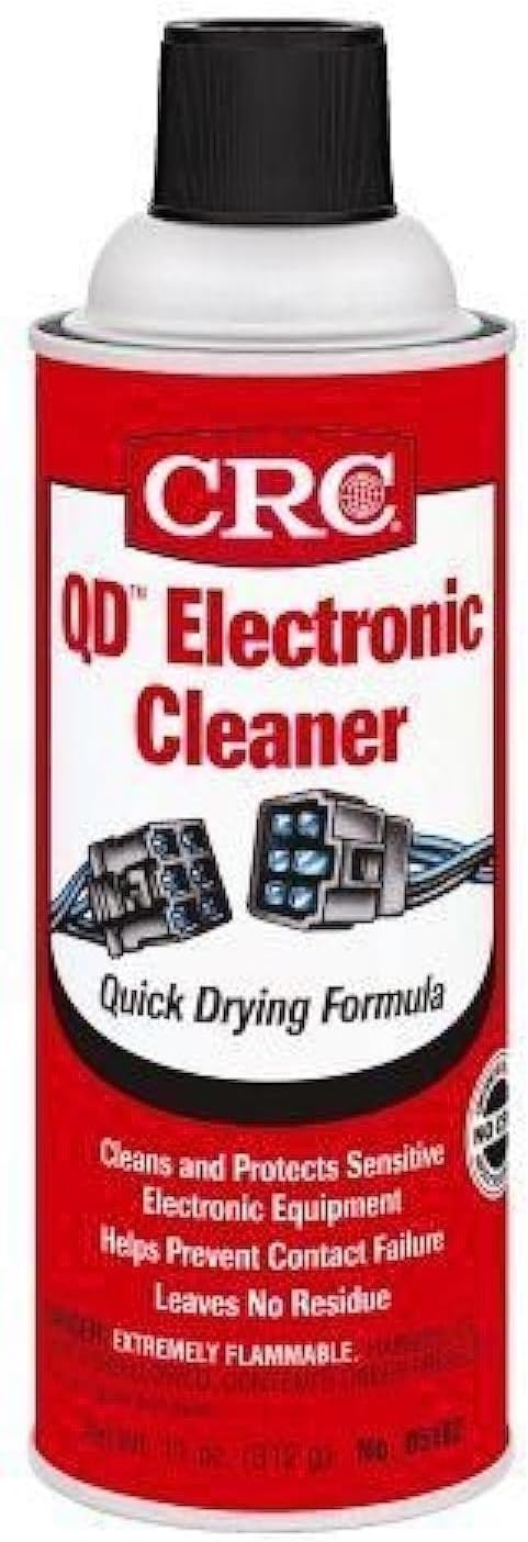 CRC Quick Dry Electronic Cleaner 11 oz - 12 Pack for Auto Use