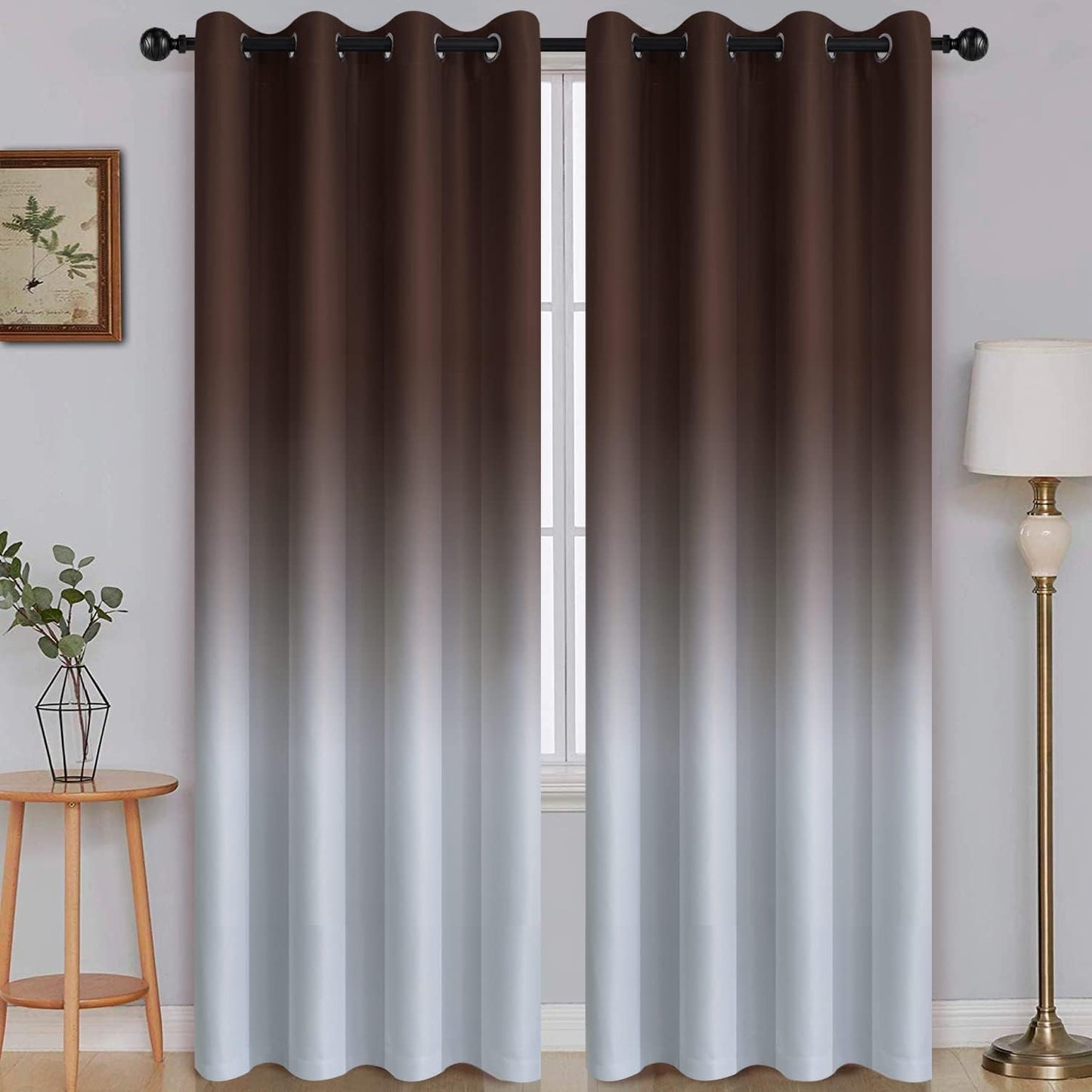 SimpleHome Ombre Room Darkening Curtains for Stylish Living Spaces
