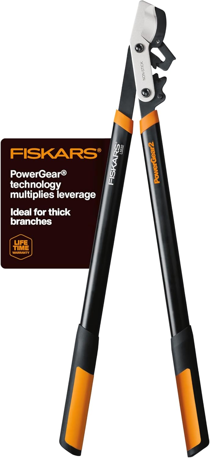 Fiskars 32-Inch Loppers for Effortless Tree Trimming Power