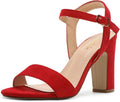 Chunky Heels Open Toe Ankle Strap High Block Sandals - Comfortable