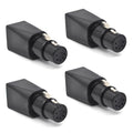 DMX to RJ45 Connector 5 Pin XLR Adapter (4 Pack) - Reliable DMX512