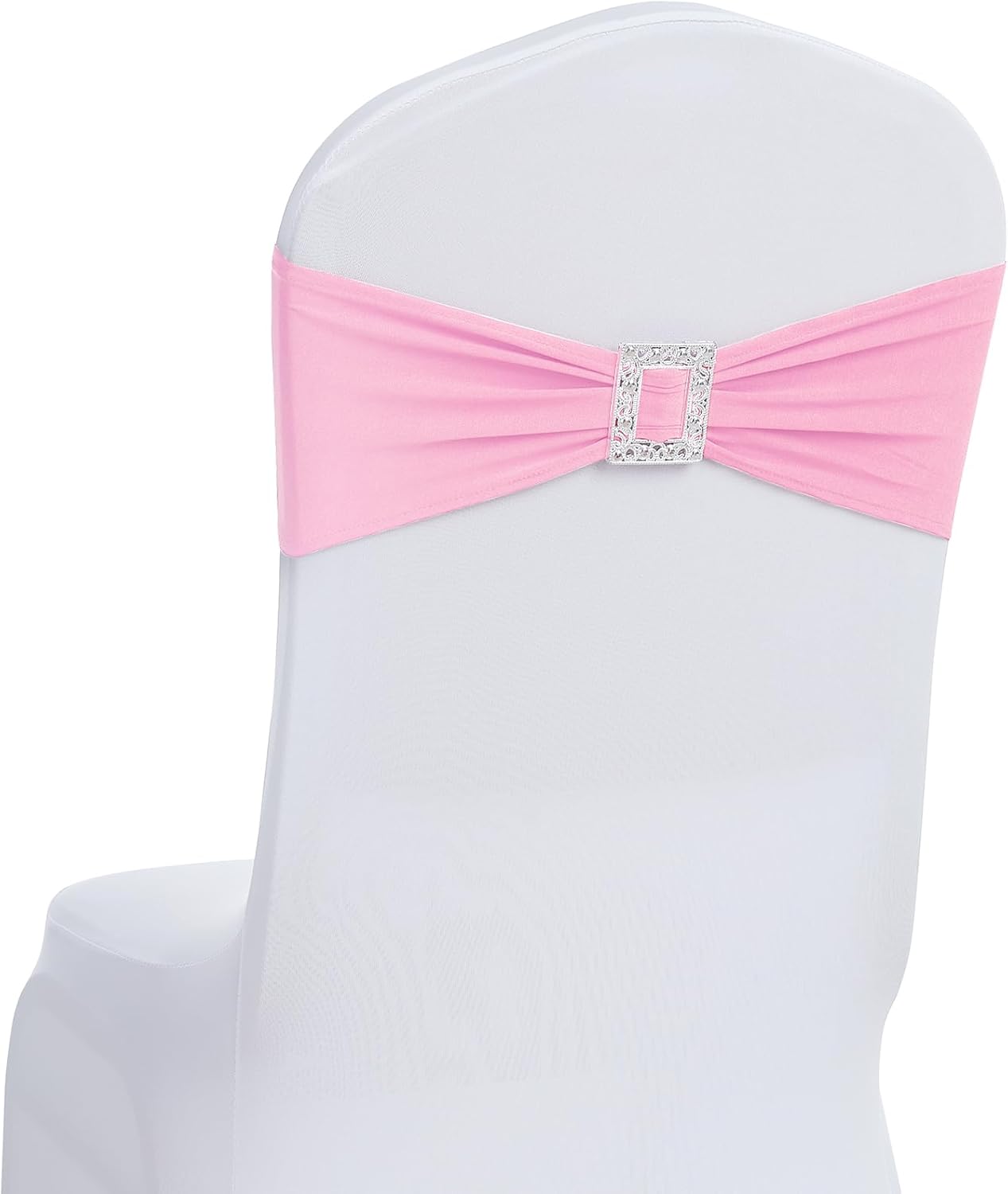 Joccun 60 PCS Spandex Chair Sashes for Weddings and Events