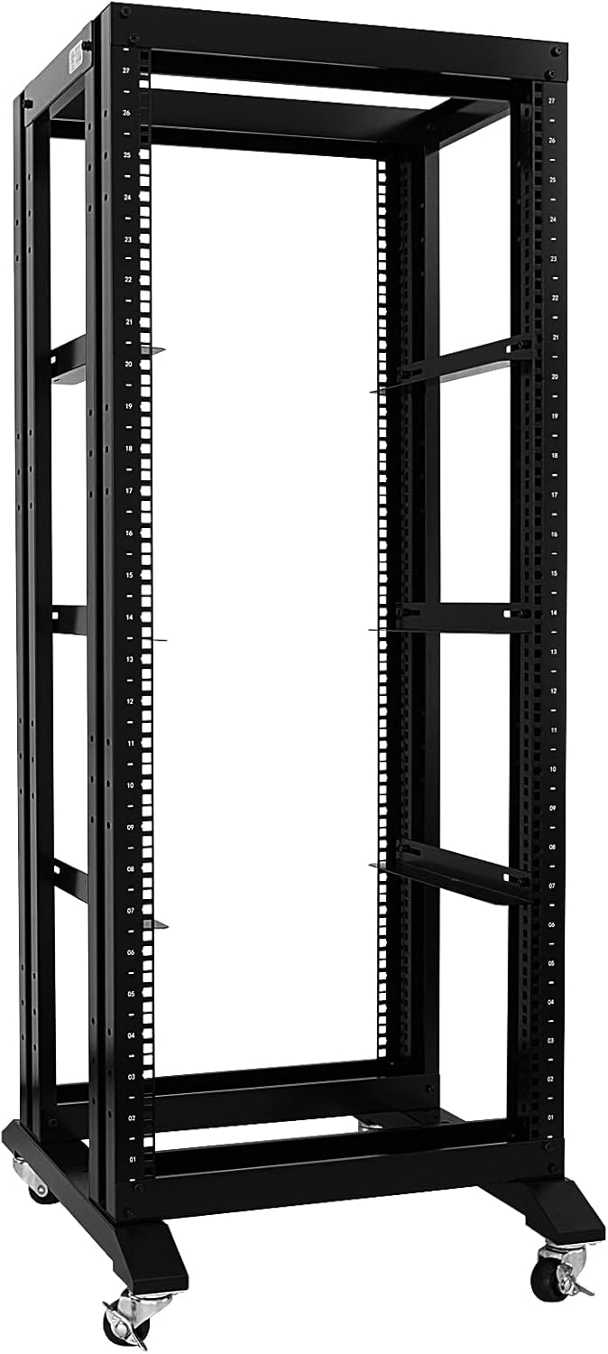 27U 4 Post Open Frame Network Server Rack for 19in Equipment