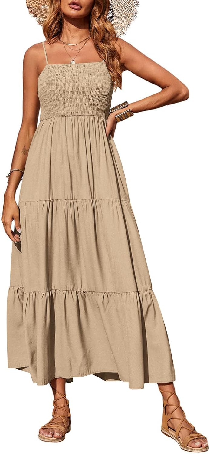 PRETTYGARDEN Women's Summer Maxi Dress for Casual Beach Wear