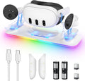 Charging Dock for Meta Quest 3S/3 - Fast PD 20W Magnetic Stand
