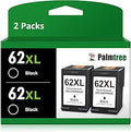 Palmtree Remanufactured 62XL Black Ink Cartridges (2 Pack)