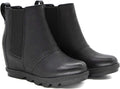 Athlefit Women's Wedge Chelsea Booties - Comfortable Hidden Heel
