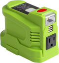 Ryobi 18V Portable Inverter Generator: 110v AC + USB Charger, LED Light