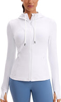 Butterluxe Hooded Athletic Jacket for Women - Slim Fit Everyday Layer