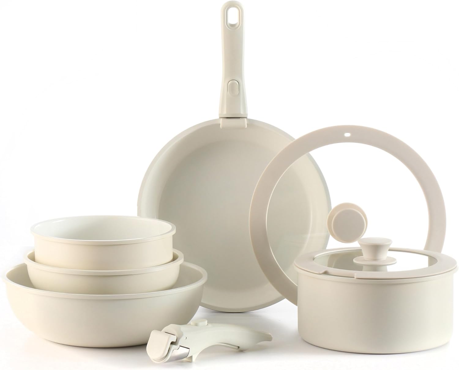 Daniks 9-Piece Nonstick Cookware Set for Safe Cooking
