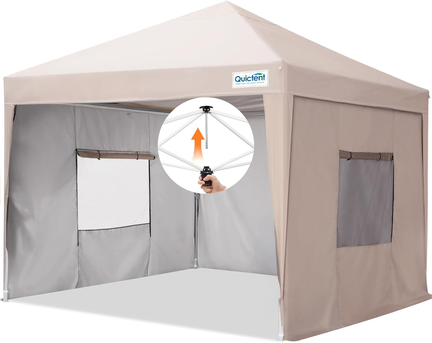 Quictent Easy Pop Up Canopy Tent 10ftx10ft for Outdoor Events