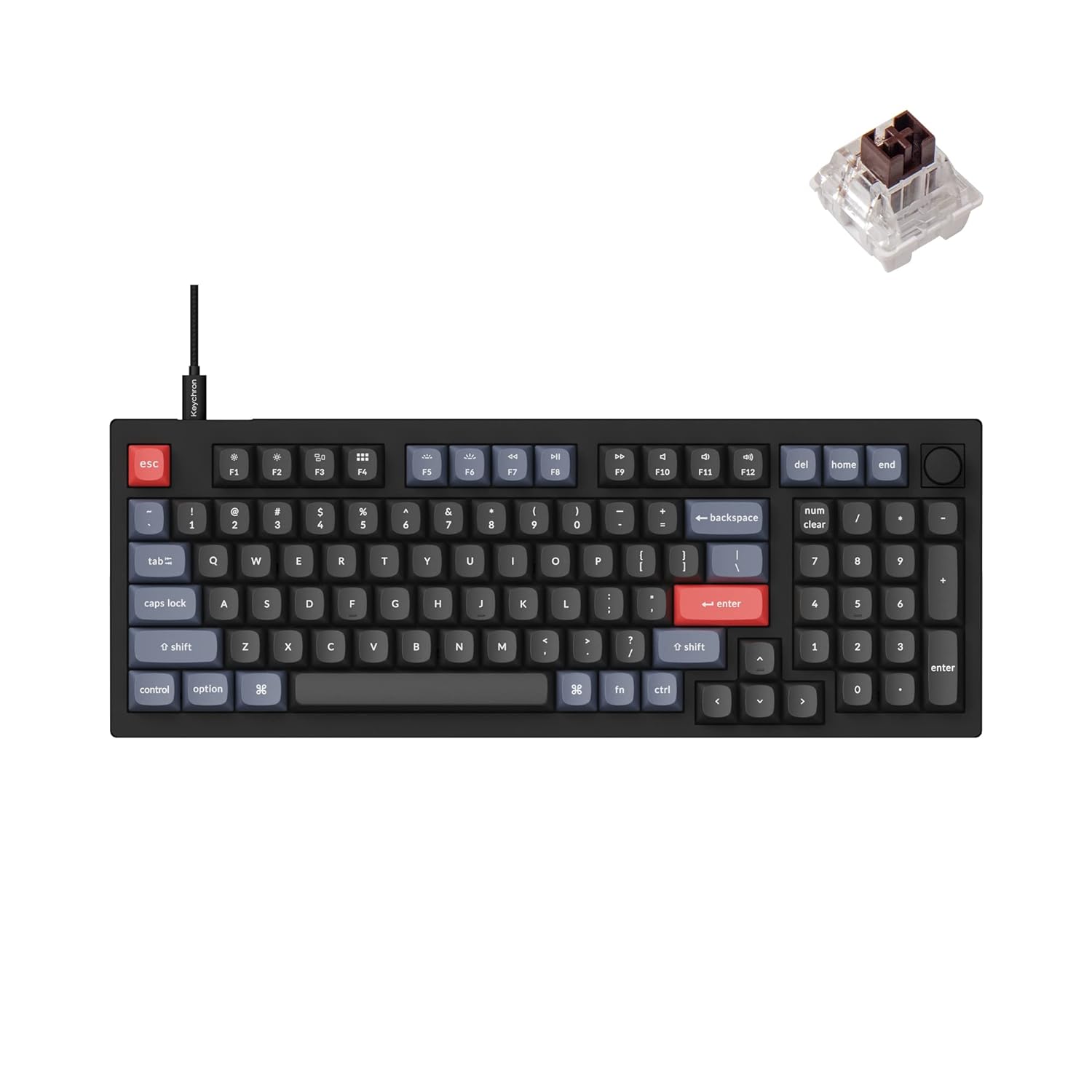 Keychron V5 Wired Knob Mechanical Keyboard