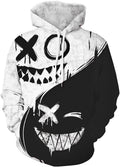 Chaos World Men's Novelty Hoodie 3D Graphic Pullover - Bold Print