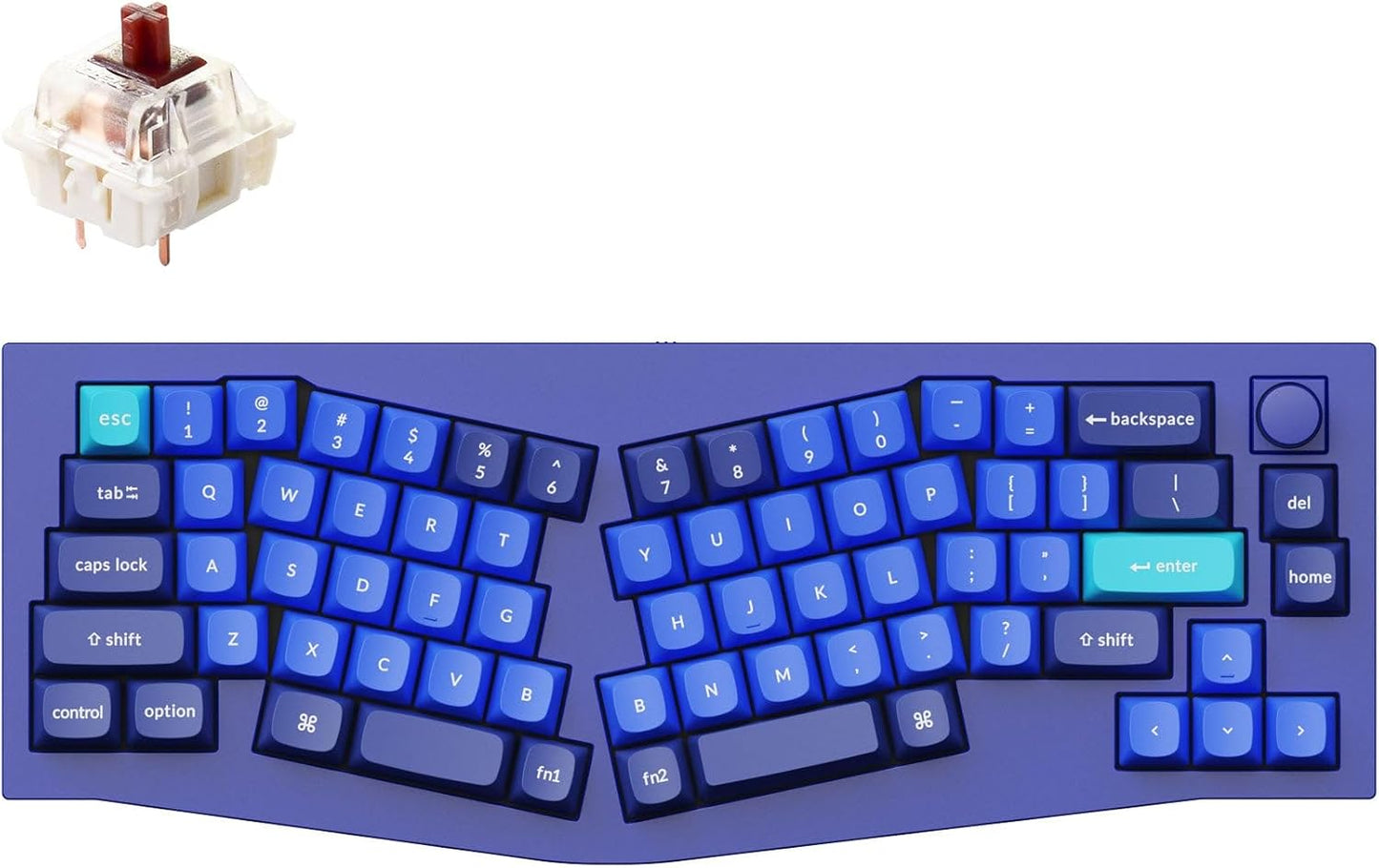 Keychron Q8 Knob Mech Keyboard - Hot-swappable Gateron Brown Switches