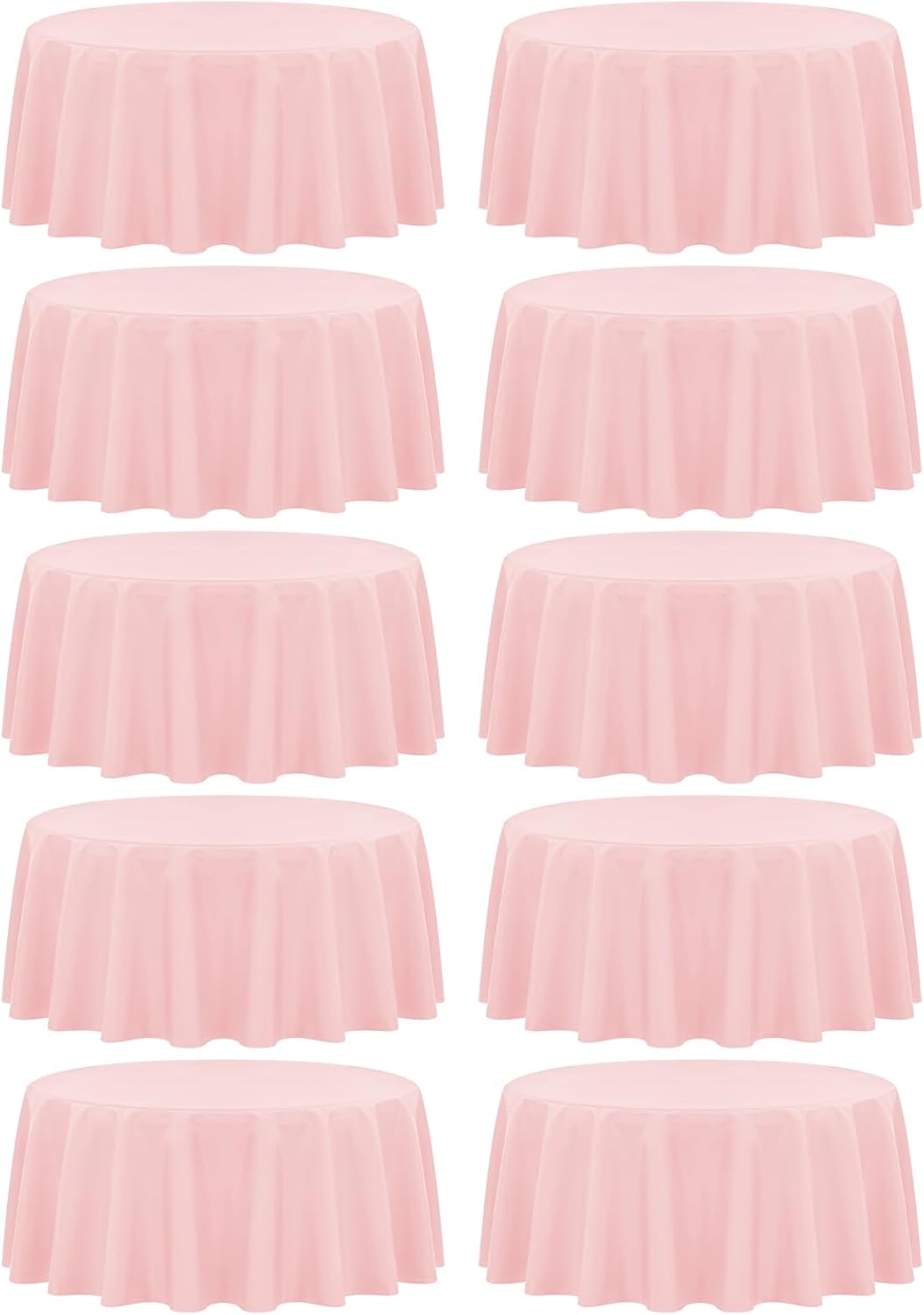 120 Inch Pink Round Tablecloths - Perfect for Any Event