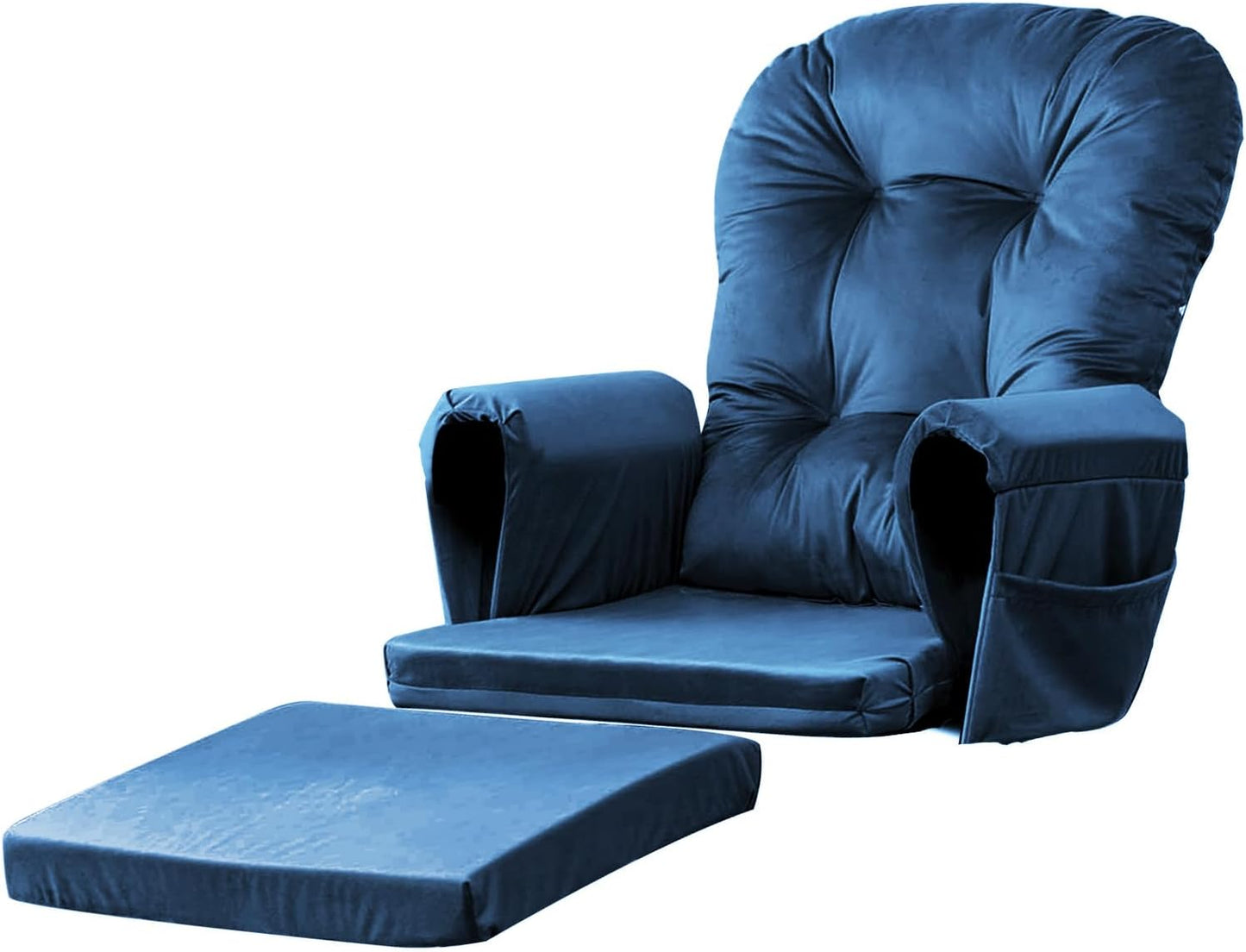 Luxurious Velvet Glider Rocker Replacement Cushions for Comfort